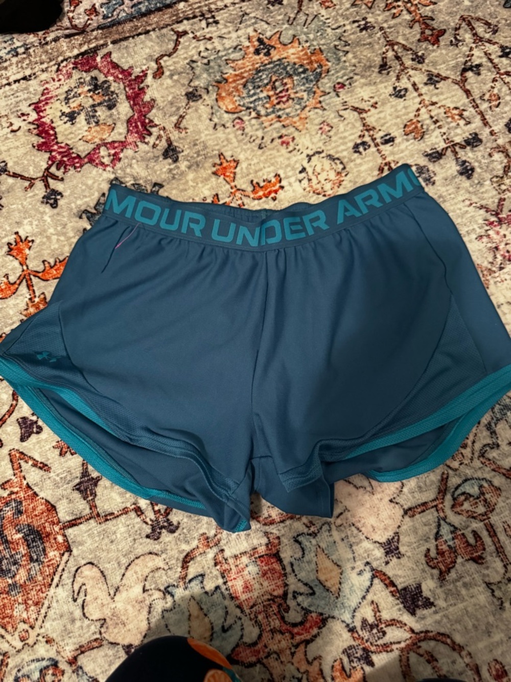 Under Armour Teal Blue Women's Athletic Shorts